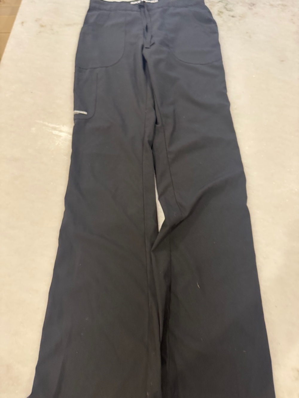 Skechers Wide-Leg Black Utility Scrub Pants
